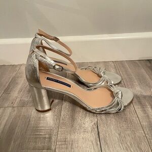 Stuart Weitwman silver high heels